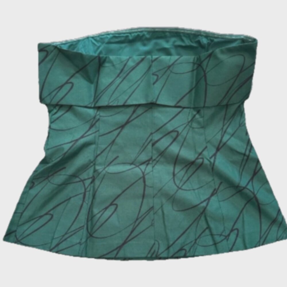 Tuckernuck Pine Twombly Adrienne strapless Blouse deep green size XXXL NWT
